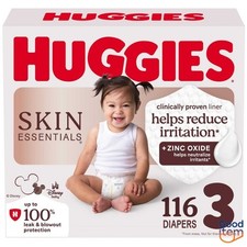 Huggies Skin Essentials Luxury Diapers - Size 3 - 116ct: 16 to 28 lbs