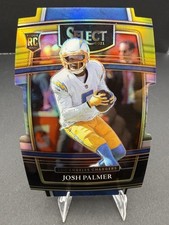 Josh Palmer #66 Prizm Gold & Black Die Cut NFL 2021 Los Angeles Chargers RC