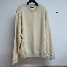 SYSTEM Men's Knit Sweatshirt, Size 100, Off-White