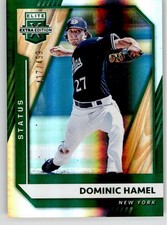 Dominic Hamel 2021 Panini Elite Extra Edition Status Green 81 #/499 Mets