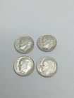 1964 Roosevelt Silver Dimes 90% Lot Of 4 No Mint Mark