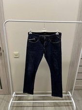 REPLAY Vintage Comfort Regular Straight Washed Blue Denim Men Size 33