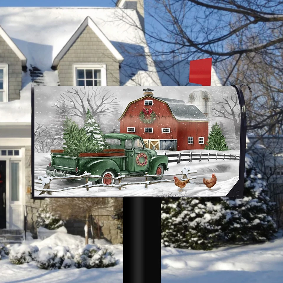 Briarwood Lane Christmas on the Farm Mailbox Cover - Image 2 of 3