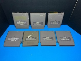 NES Games Lot of 7 Lolo Batman Flintstones Immortal Clash at Demonhead Simpsons