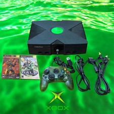 Original Xbox Console Bundle Halo 1 & 2 Games + Controller - TESTED WORKING!!