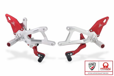 #ad #ad cnc racing pramac Edition Adjustable Rearset Ducati Panigale V4 2025 $585.00