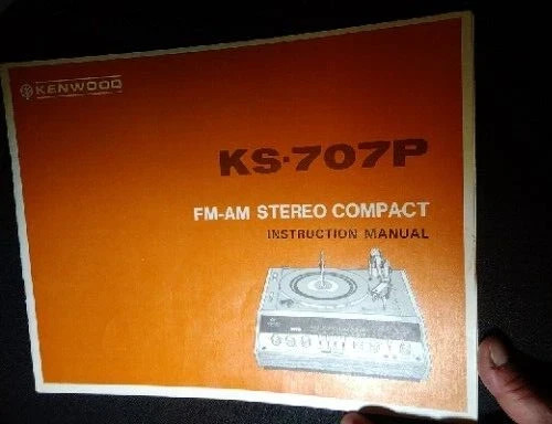 KENWOOD KS-707P FM AM Stereo Turntable Owners Instruction Manual Original