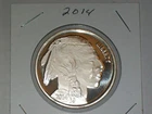2014 buffalo indian head round 1 oz 0.999 SILVER