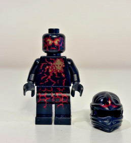 LEGO Ninjago NRG Cole Minifigure Gold Earth Ninja Lightning Rare Collectible