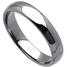 High Polished PLAIN TUNGSTEN CARBIDE Ring Wedding Band, size 11 - in Gift Box