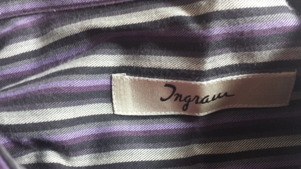 INGRAM Men's Italy Causal Lilac Purple Sport High End Fashion shirt 2XL  - Image 4 of 4