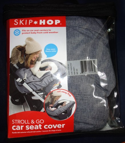 Skip Hop Stroll & Go Car Seat Cover 27" L x 16" W - Heather Grey NIB