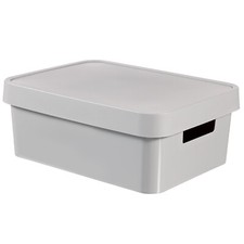 Storage Box Universal Curver Lid 11L Grey 229246