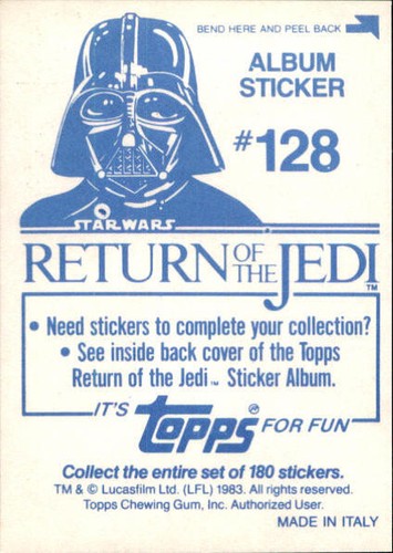 Star Wars ROTJ Trading Card Sticker Album Complete Your Set You Pick 1983 Topps - Bild 252 von 355