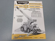 Rare Pettibone 36 Multikrane Sales Brochure