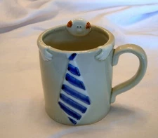 Vintage Fitz & Floyd ARCHIE Cup Mug 1976 Working Man Office Workere