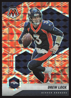 2021 Panini Mosaic #66 Drew Lock Prizm Reactive Orange