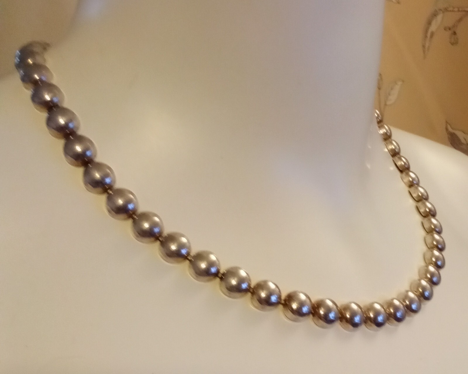 Premier Designs Silver Tone Flat Circle Necklace - image 1