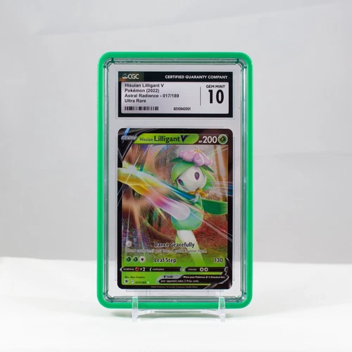 Pokemon Hisuian Lilligant V Holo #17 Astral Radiance 2022 - CGC 10 Gem Mint