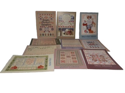 11 Simply Perfect Samplers  Cards Cross Stitch Chart Patterns. 1990 Meredith