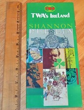 VTG 1974 TWA's Ireland Travel Brochure Pamphlet Booklet Airline Advertisement