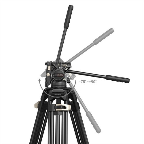 Sistema de trípode de video SmallRig, trípode de alta resistencia de 74" con cabezal fluido de 360 grados 3751 - Imagen 9 de 11