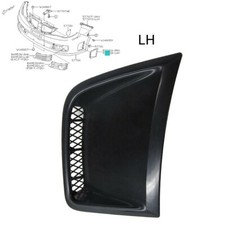 For Impreza For STi 2008 2014 Left Hand Fog Light Bumper Bezel Cover