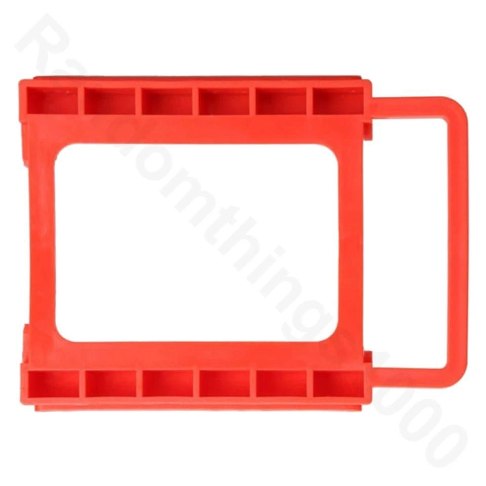 2.5" to 3.5" Bay SSD HDD Plastic Hard Drive Mounting Bracket Adapter Tray Red - Image 2 of 4