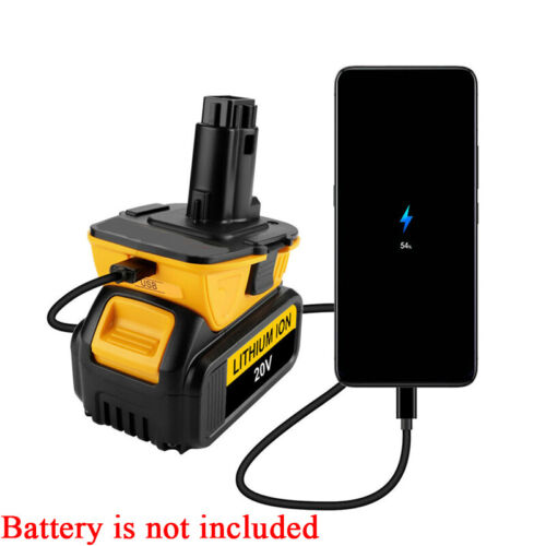 DCA1820 20V MAX To 18V USB Adapter Converter For Dewalt 20Volt Li-ion Battery US - Picture 10 of 25