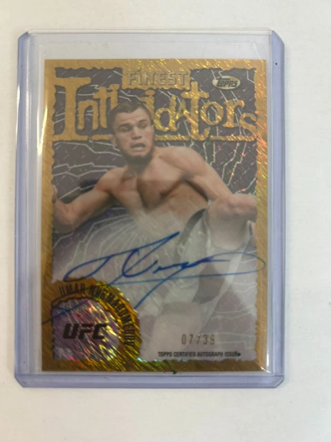 40 TOPPS FINEST UFC 2024 UMAR NURMAGOMEDOV  INTIMIDATORS AUTO 7/39.