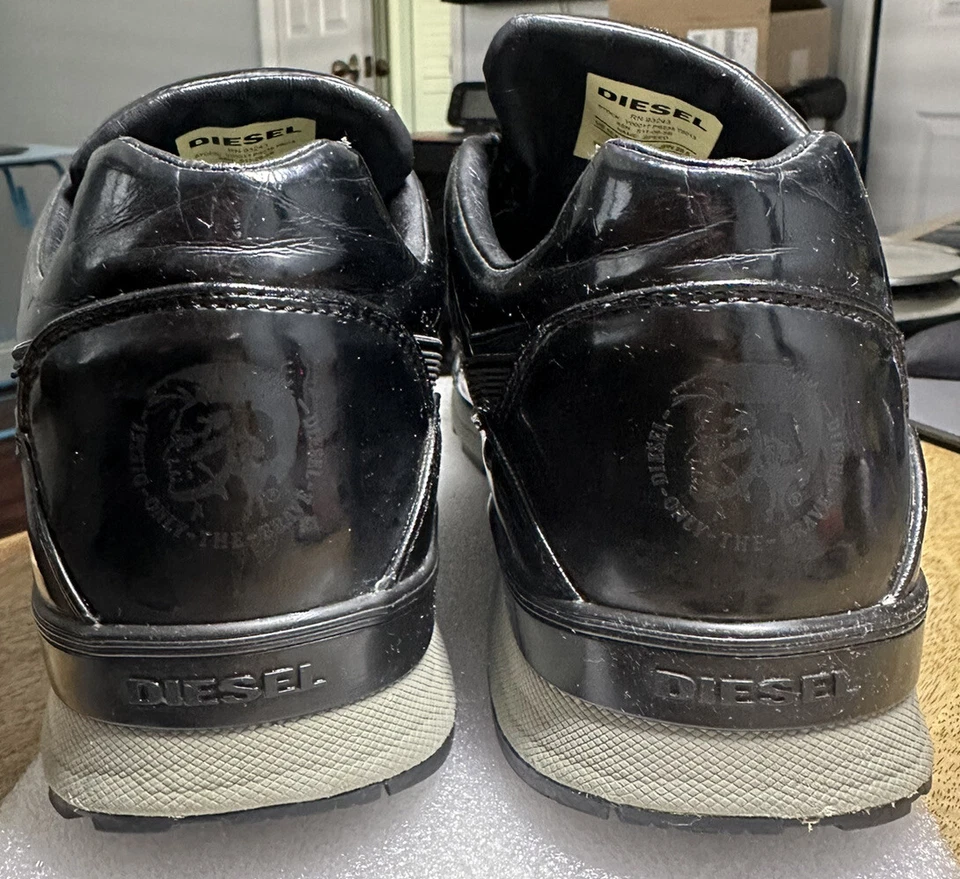 Zapatillas deportivas Diesel Speed para hombre talla 10,5 negras metálicas brillantes Foto 4 de 4