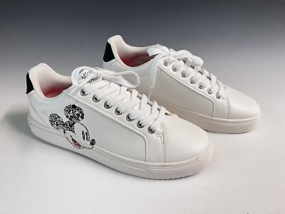Disney Mickey Mouse White Character Sneakers Shoes Womens 10 ALDI Exclusive  - Main Image