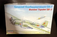 ✈️ EASTERN EXPRESS Vintage Bomber Tupolev SB-2 Soviet Bomber Airplane 1/72 ✈️