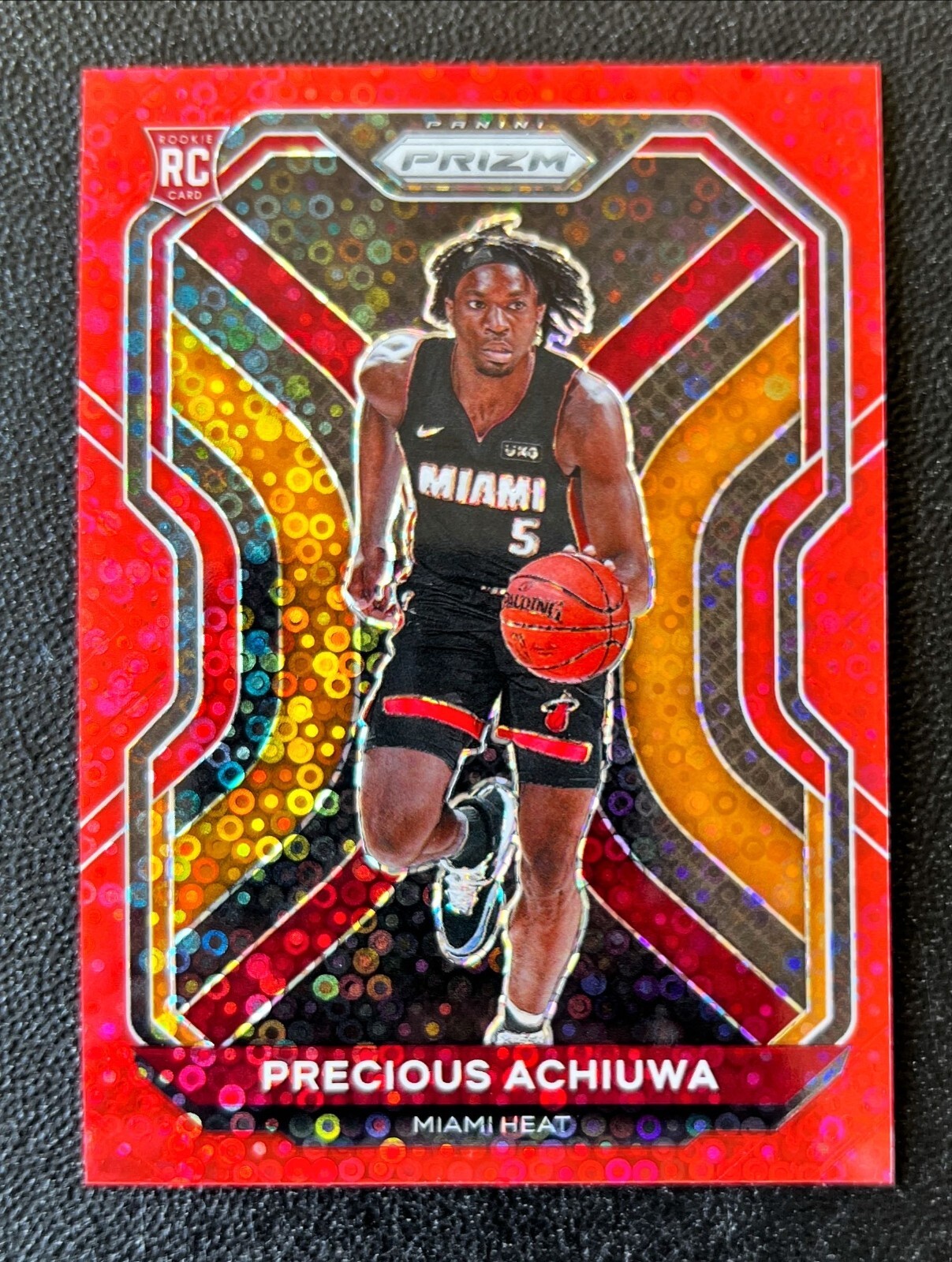 2020-21 Panini Prizm Prizms Fast Break Red #294 Precious Achiuwa /125