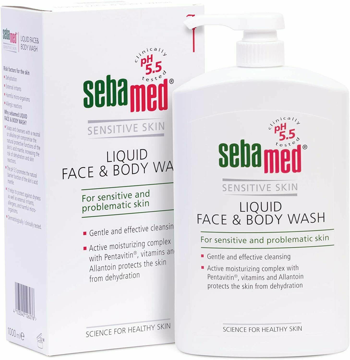 Sebamed Liquid Face and Body Wash Pump Pot 1000ml eBay