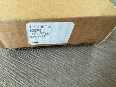 #ad Pressure Gauge 600 PSI 111.10SP 4quot; 600 PSI 1 4quot; NPT LM Fire Proctection $19.99