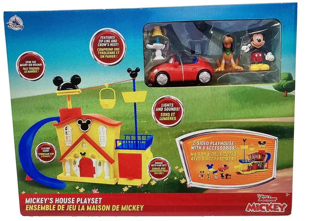 Disney Store Mickey Mouse House Juego Luces Sonidos Plut n Coche Nuevo en Caja 2020 Nuevo