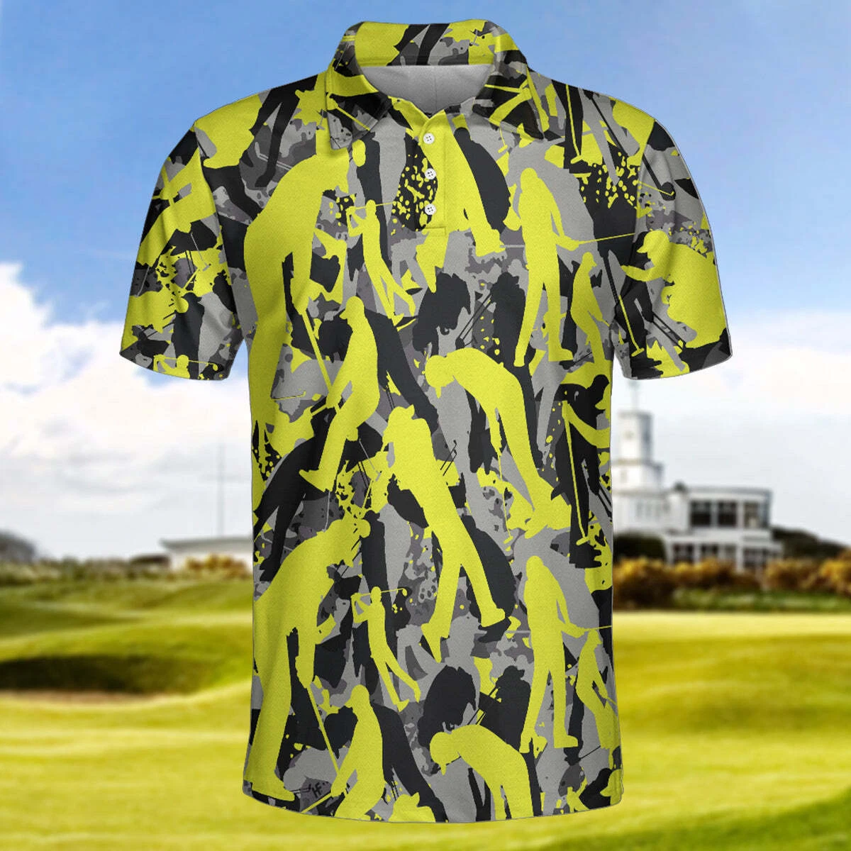 Camo hotsell golf shirt