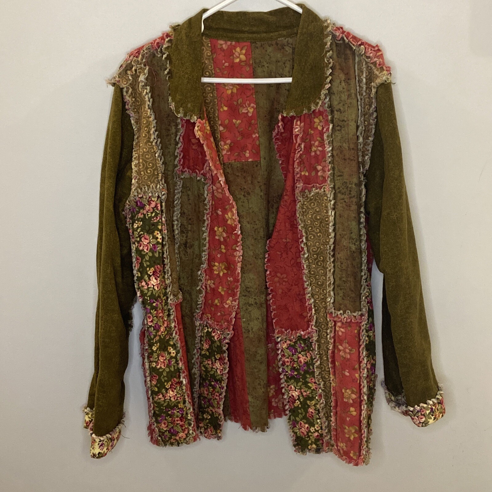 Handmade Patchwork Reversible Jacket No size will… - image 1