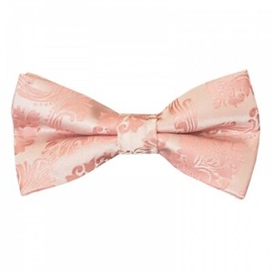 Pre Attache Or Rose Paisley Garcons Nœud Papillon Age 18 Mois 3 Ans Pour Bebe Cravate Ebay