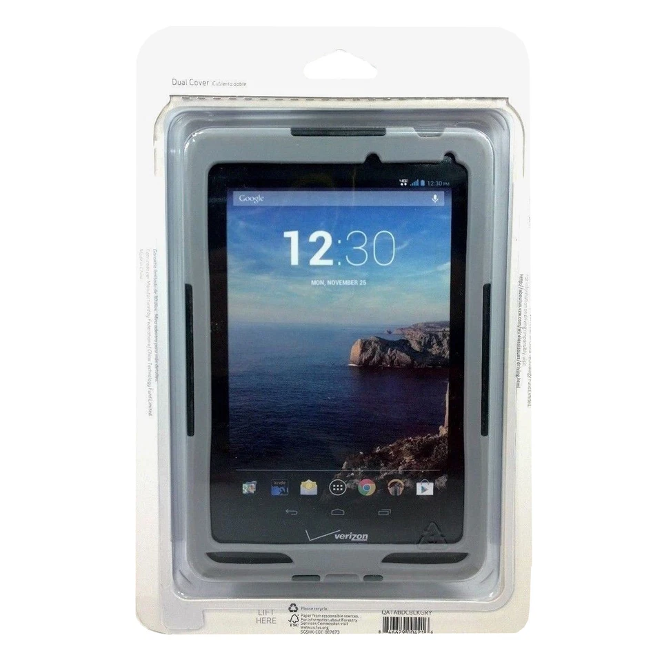 Verizon Dual Impact Protection Durable Kick Stand Case For Verizon Ellipsis 7 - Image 2 of 4