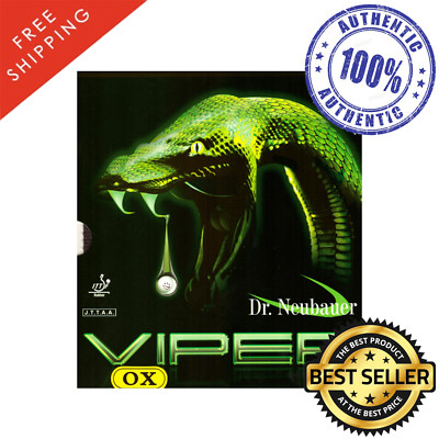 Dr.Neubauer Viper Table Tennis and Ping Pong Rubber, Ships in 10 Business Days