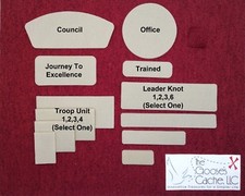 Tan Sew-on Hook and Loop for Attaching Patches to Scouts BSA Leader Shirts