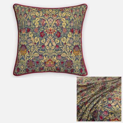 William Morris Thornbury Collection GAWSWORTH Tapestry Piped Kissen 50 x 50 cm