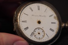 ANTIQUE 18S HAMPDEN CHAMPION POCKET Watch Illinois Sterling Case E5.7
