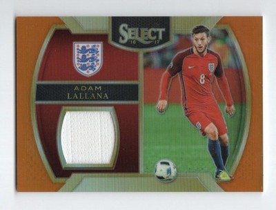 2016-17 Panini Select Soccer Player Worn Material Card M-AL Adam Lallana #41/75