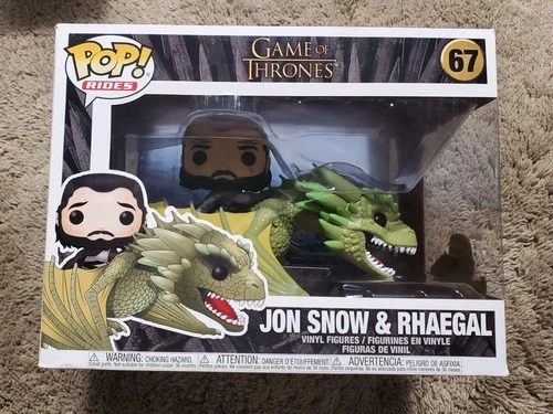 Funko Pop! Rides: Game of Thrones - Jon Snow w/Rhaegal #67 Little Box Damaged
