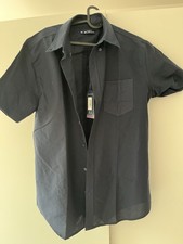 Ben Sherman Hemd Oxfort Gr. L Kurzarm Dark Na...