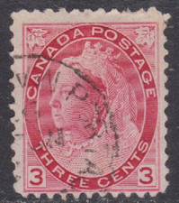 Canada 1898 Victoria 3c Fine Used SG 156 VGC