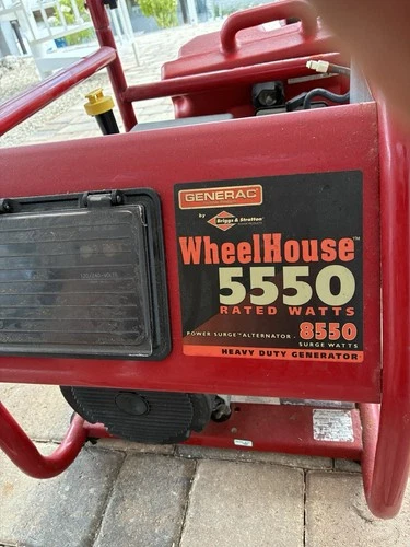Generac 5550   Portable Generator. Only Run About 12 Hours Since New. 
